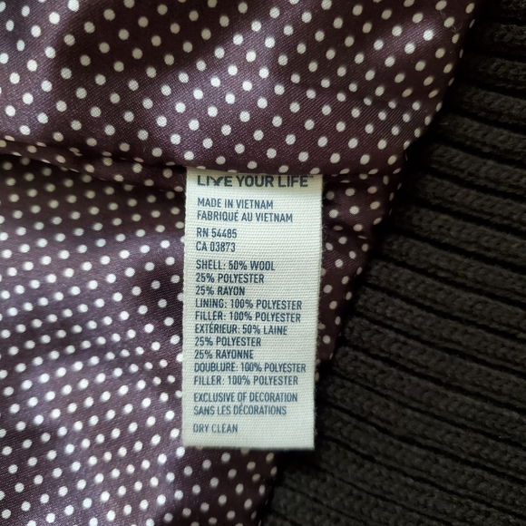 New American Eagle Outfitters Wool Blend Toggle Jacket Bomber Women’s Size L - Picture 6 of 9